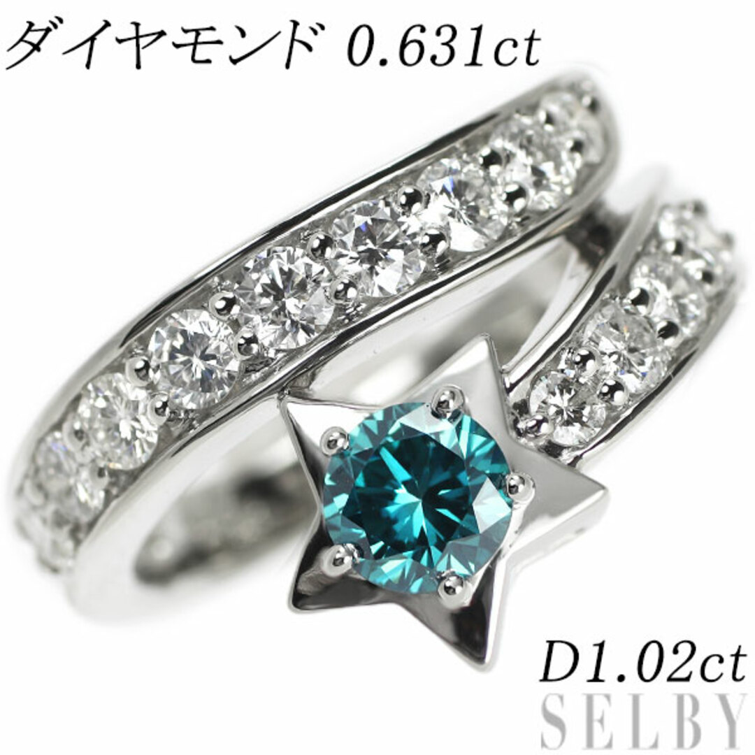 Pt900 ダイヤモンド リング 0.631ct D1.02ct レディースのアクセサリー(リング(指輪))の商品写真