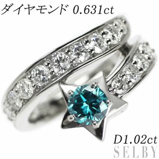 Pt900 ダイヤモンド リング 0.631ct D1.02ct(リング(指輪))