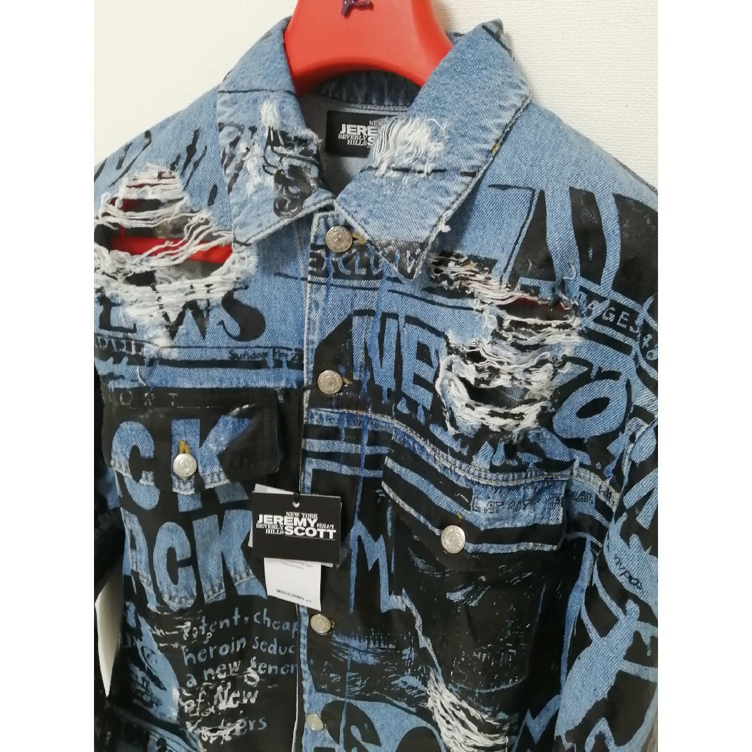 JEREMY SCOTT(ジェレミースコット)の★新品・レディース★【 Jeremy Scott 】デニムジャケット　ダメージ レディースのジャケット/アウター(Gジャン/デニムジャケット)の商品写真