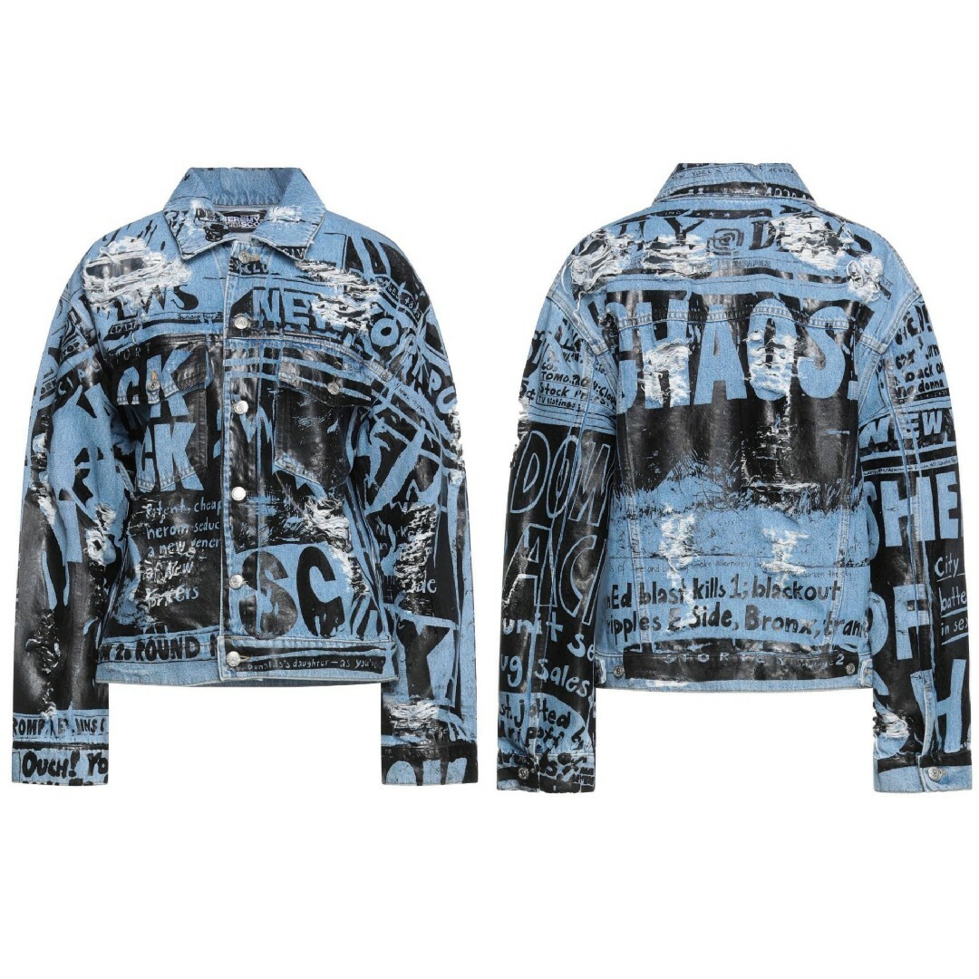 JEREMY SCOTT(ジェレミースコット)の★新品・レディース★【 Jeremy Scott 】デニムジャケット　ダメージ レディースのジャケット/アウター(Gジャン/デニムジャケット)の商品写真