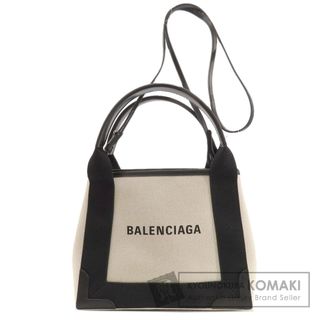 バレンシアガ(Balenciaga)のBALENCIAGA 390346 ネイビーカバス XS 2WAY ハンドバッグ キャンバス レディース(ハンドバッグ)