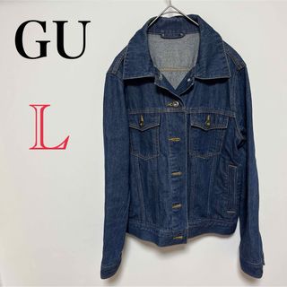 ジーユー(GU)のGU 古着　レディース　デニムジャケット　アウター　シャツ　デニム　ブラウス(Gジャン/デニムジャケット)