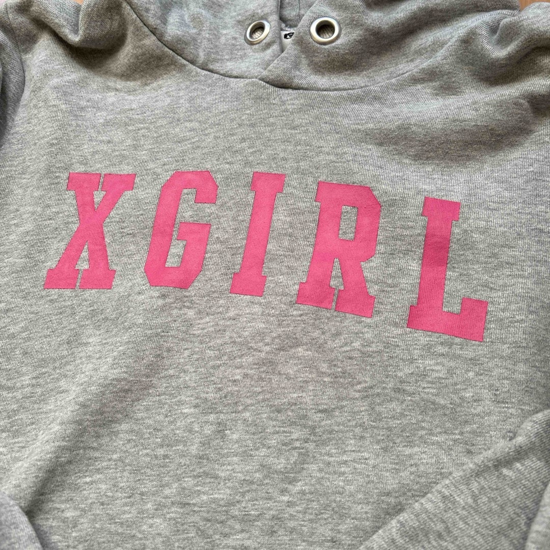 X-girl(エックスガール)のX-girl グレー パーカー レディースのトップス(パーカー)の商品写真