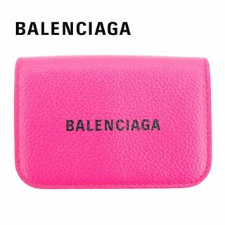 バレンシアガ(Balenciaga)のバレンシアガ 三つ折り財布 アシッドフクシア ピンク レザー 本革 ミニ財布(財布)