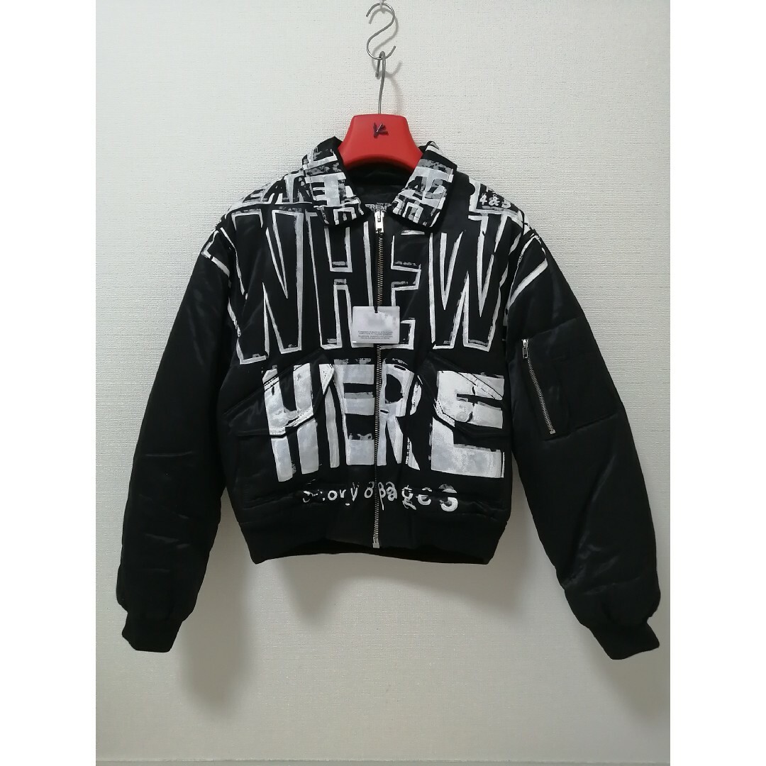 JEREMY SCOTT(ジェレミースコット)の★新品・レディース★【 Jeremy Scott 】中綿　フライトジャケット　黒 レディースのジャケット/アウター(ブルゾン)の商品写真