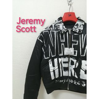 ジェレミースコット(JEREMY SCOTT)の★新品・レディース★【 Jeremy Scott 】中綿　フライトジャケット　黒(ブルゾン)