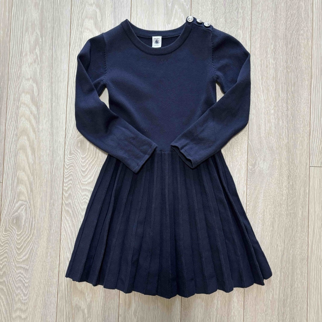 PETIT BATEAU(プチバトー)のプチバトー＊ニットワンピース キッズ/ベビー/マタニティのキッズ服女の子用(90cm~)(ワンピース)の商品写真