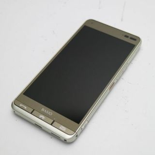 キョウセラ(京セラ)の超美品 KYV43 ゴールド 本体 白ロム  M111(スマートフォン本体)