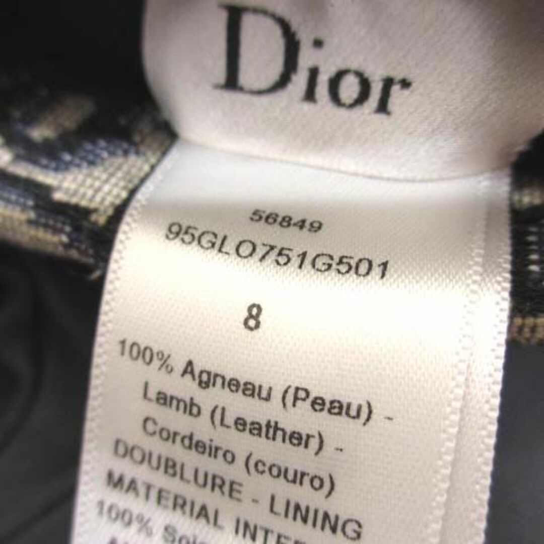 Dior(ディオール)の美品 ディオール SADDLE グローブ スムースラムスキン オブリーク レディースのファッション小物(手袋)の商品写真