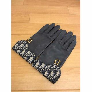 ディオール(Dior)の美品 ディオール SADDLE グローブ スムースラムスキン オブリーク(手袋)
