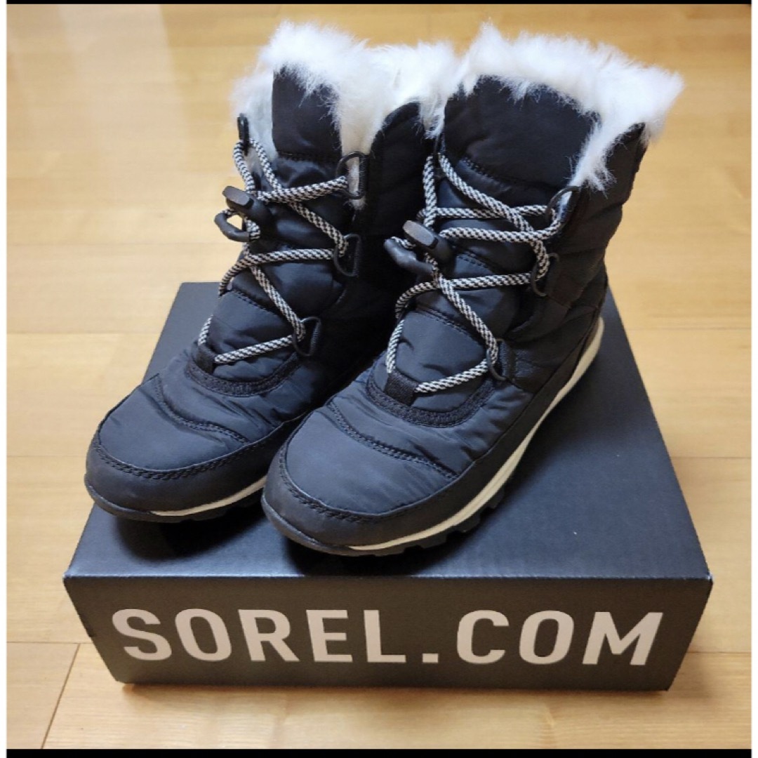 SOREL(ソレル)のソレル スノーシューズ 21㌢　YOUTH WHITNEY SHORT LACE キッズ/ベビー/マタニティのキッズ靴/シューズ(15cm~)(アウトドアシューズ)の商品写真