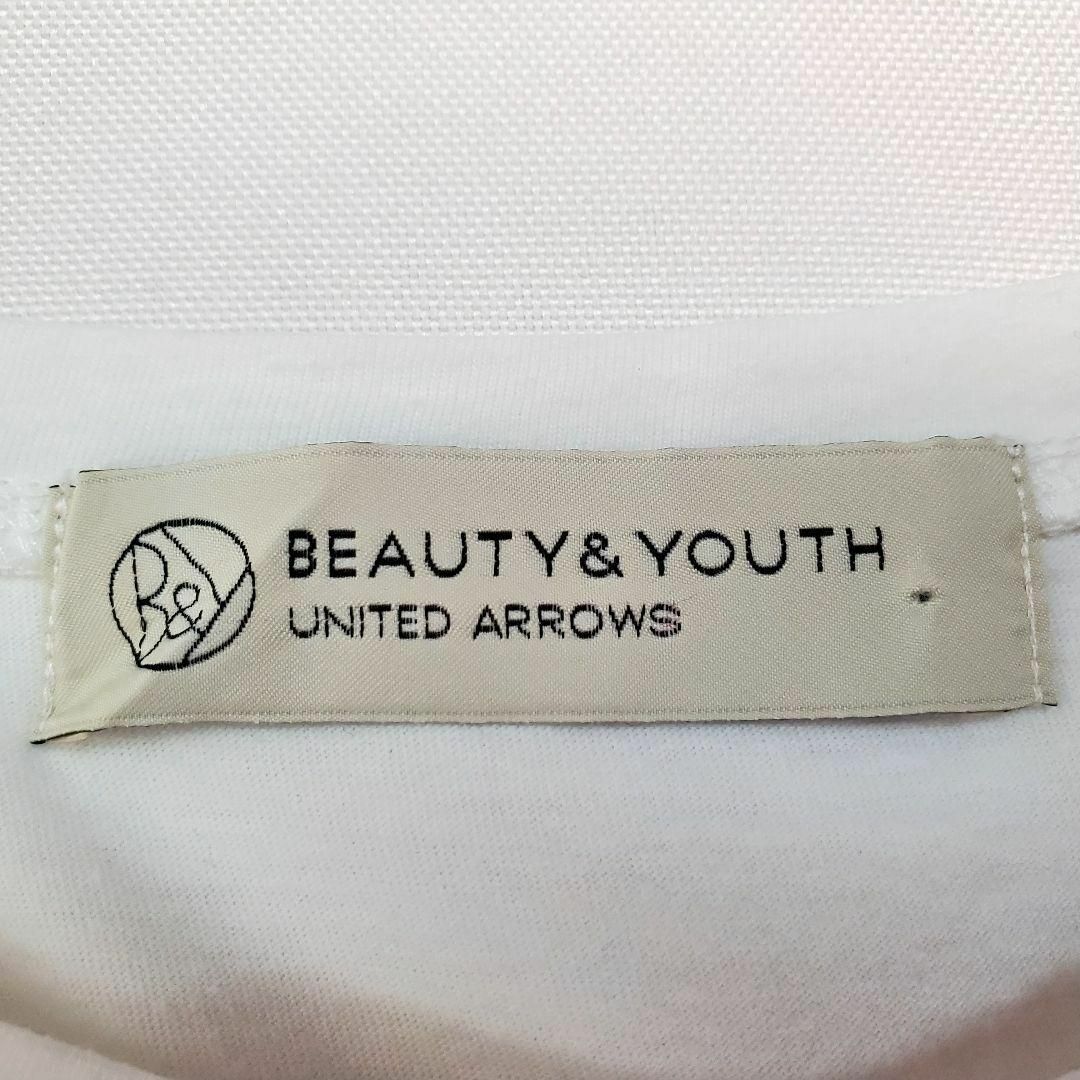 BEAUTY&YOUTH UNITED ARROWS(ビューティアンドユースユナイテッドアローズ)のBEAUTY&YOUTH白色レース刺繍半袖Tシャツ レディースのトップス(Tシャツ(半袖/袖なし))の商品写真