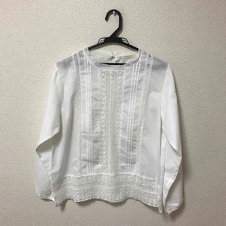 ショコラフィネローブ(chocol raffine robe)のショコラフィネローブ　レース入り綿ブラウス(シャツ/ブラウス(長袖/七分))