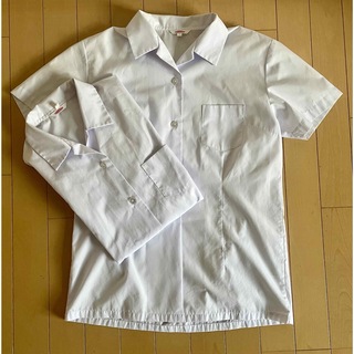 トンボガクセイフク(TOMBOW)のトンボ　スクールシャツ　女子　160 半袖　開襟襟タイプ(ブラウス)