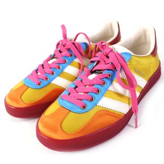 未使用品 GUCCI adidas グッチ アディダス 707867 Gazelle ガゼル ローカットスニーカー マルチカラー 23.5 箱・保存袋付き イタリア製 レディース(スニーカー)