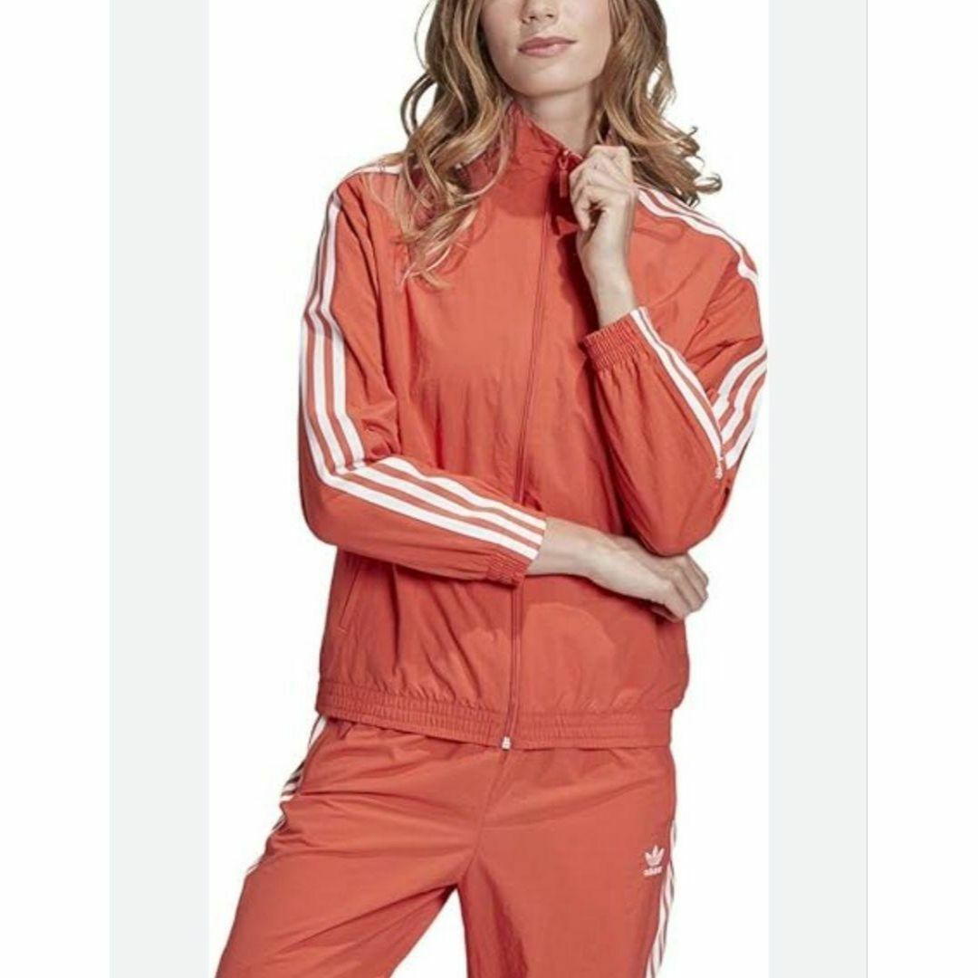 Originals（adidas）(オリジナルス)のアディダス 薄赤 ロックアップ トラックジャケット ジャージ 刺繍 メンズ M メンズのジャケット/アウター(ナイロンジャケット)の商品写真