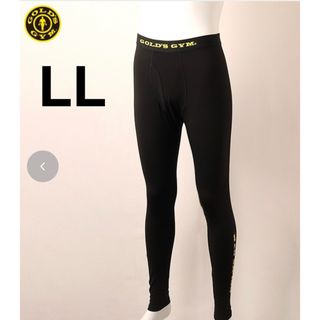 ゴールドジム(GOLD'S GYM)の新品！ゴールドジム★ロゴ入り★ロングタイツ★メンズ★LLサイズ★(レギンス/スパッツ)