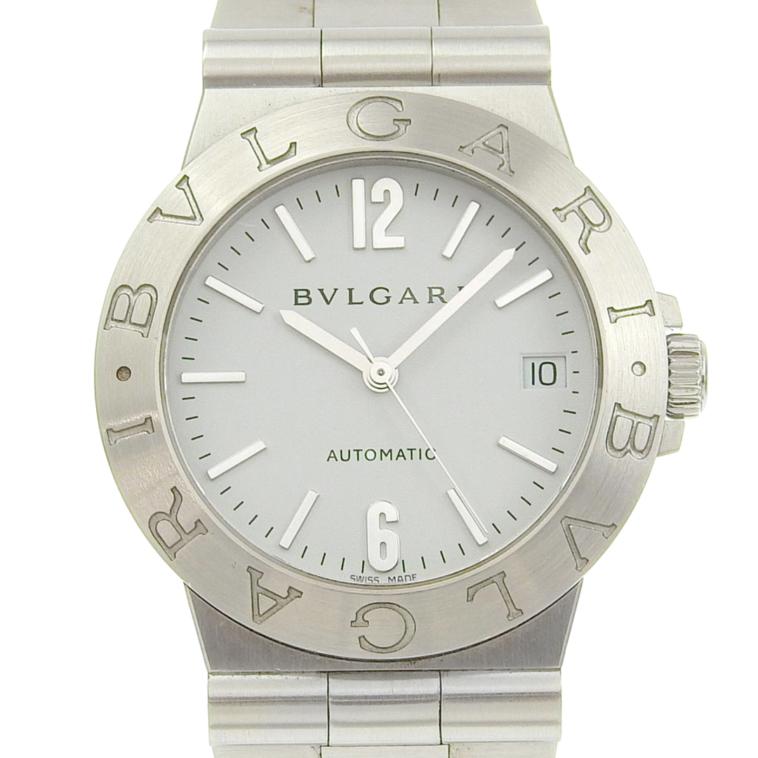 BVLGARI(ブルガリ)の【BVLGARI】ブルガリ ディアゴノ スポーツ LCV35S ステンレススチール 自動巻き アナログ表示 メンズ ホワイト文字盤 腕時計 メンズの時計(腕時計(アナログ))の商品写真