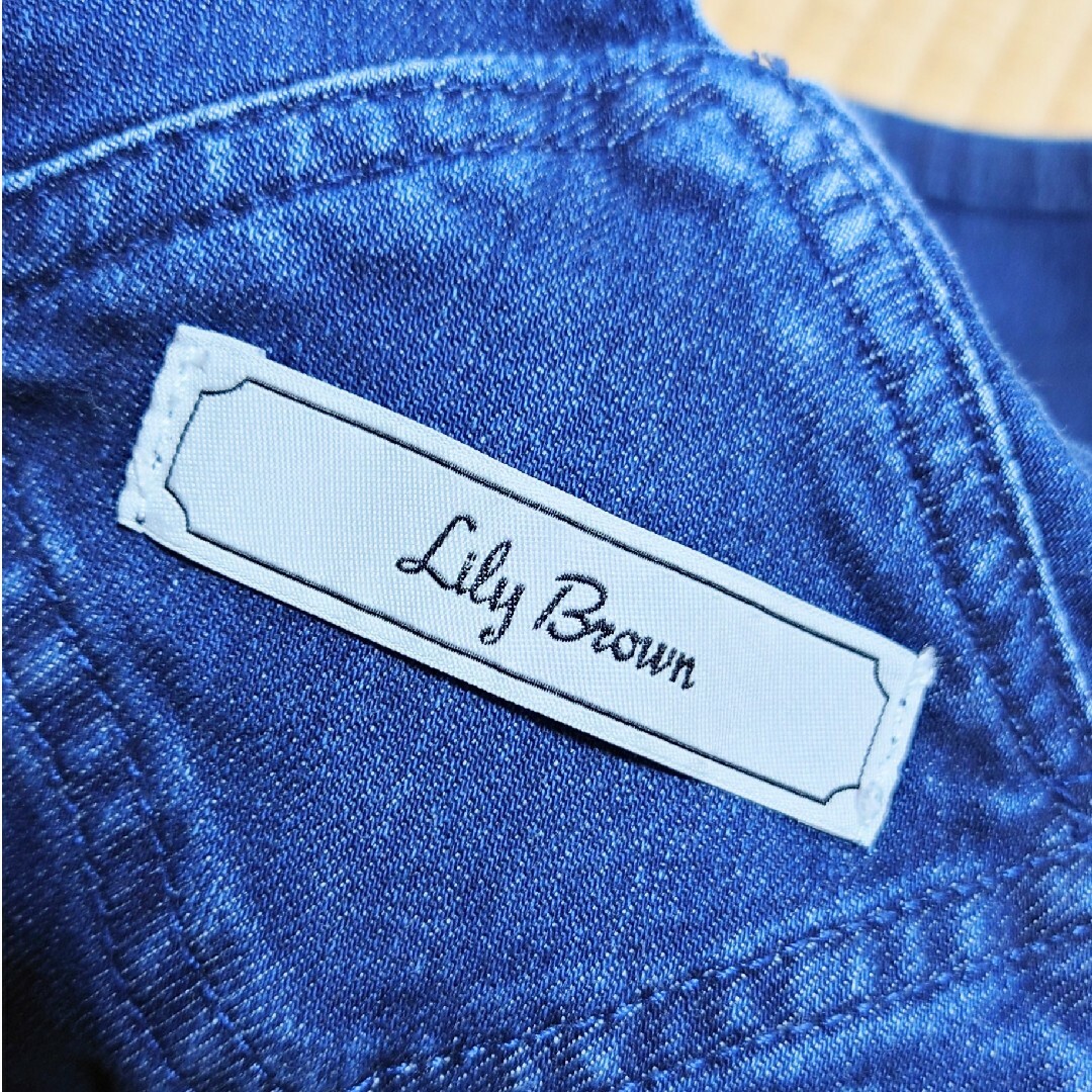 Lily Brown(リリーブラウン)のリリーブラウン　スキニーサロペット レディースのパンツ(サロペット/オーバーオール)の商品写真