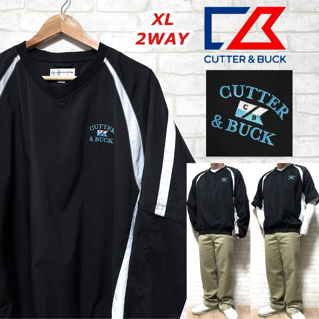 CUTTER & BUCK(カッターアンドバック)のCUTTER&BUCK カッターアンドバック 2WAY ウィンドブレーカー スポーツ/アウトドアのゴルフ(ウエア)の商品写真