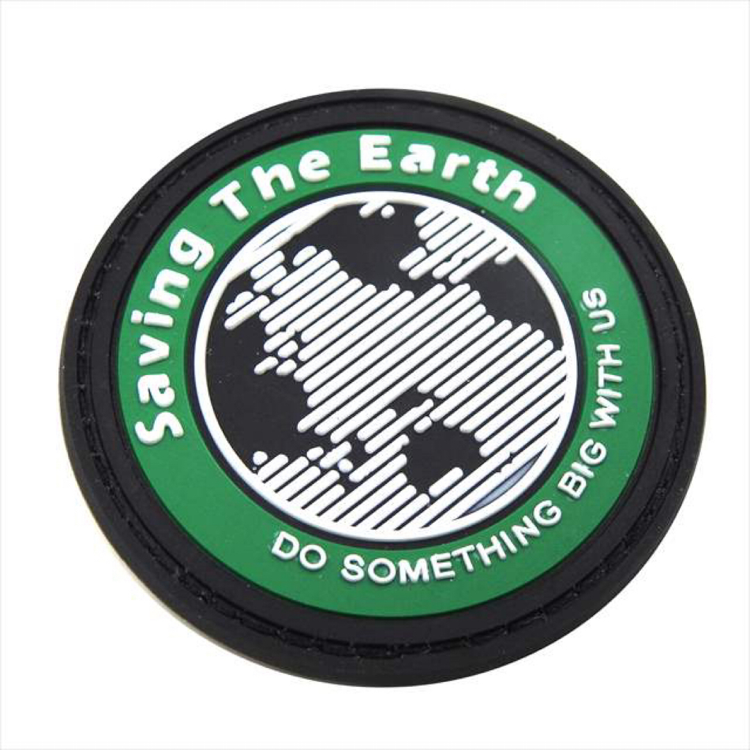 ワッペン ベルクロ Saving The Earth 緑 マジック ミリタリー エンタメ/ホビーのミリタリー(個人装備)の商品写真