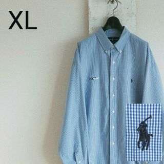 ラルフローレン(Ralph Lauren)のラルフローレン　ギンガムチェック　長袖シャツ　BLAKE　BDシャツ　XL(シャツ)