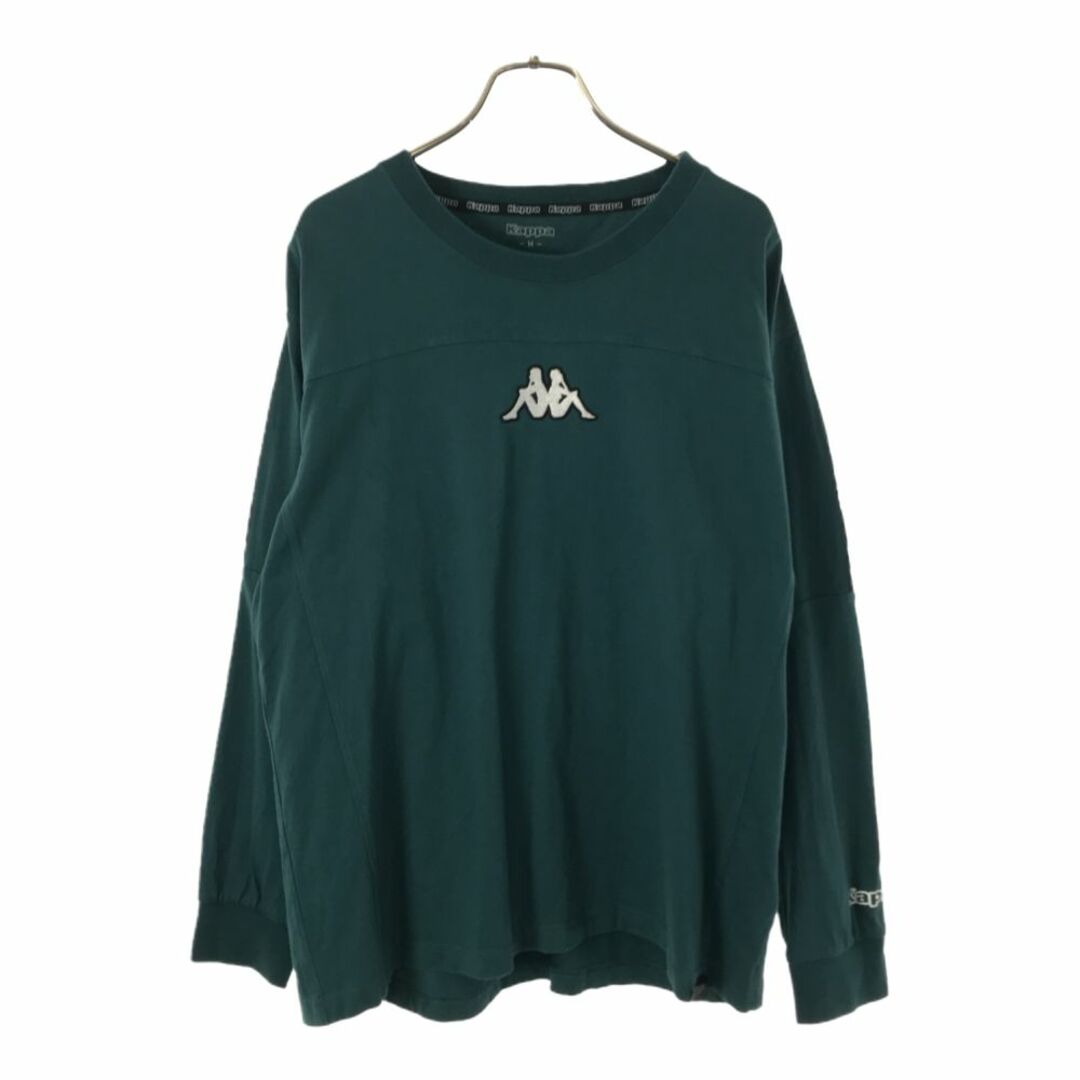 Kappa(カッパ)のカッパ 長袖 Tシャツ M グリーン Kappa ロンT メンズ 古着 【240314】 メンズのトップス(Tシャツ/カットソー(七分/長袖))の商品写真