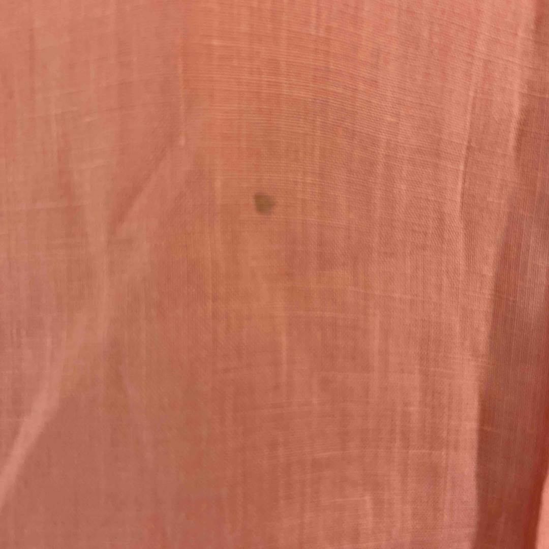GYMPHLEX(ジムフレックス)のGymphlex ジムフレックス メンズ 半袖シャツ　オレンジ　ロゴ刺繍　麻100％ メンズのトップス(シャツ)の商品写真