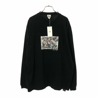 未使用 アーバンリサーチ JACKSON POLLOCK 長袖 Tシャツ L ブラック URBAN RESEARCH ロンT タグ付き メンズ 古着 【240314】