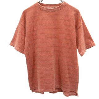 グラミチ(GRAMICCI)のグラミチ 90s USA製 アウトドア オールド 総柄 半袖 Tシャツ 45577 レッド Gramicci キッズ 古着 【240314】 メール便可(Tシャツ/カットソー)