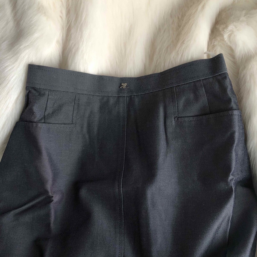 Lochie(ロキエ)のcourreges gray skirt❤︎ レディースのスカート(ひざ丈スカート)の商品写真