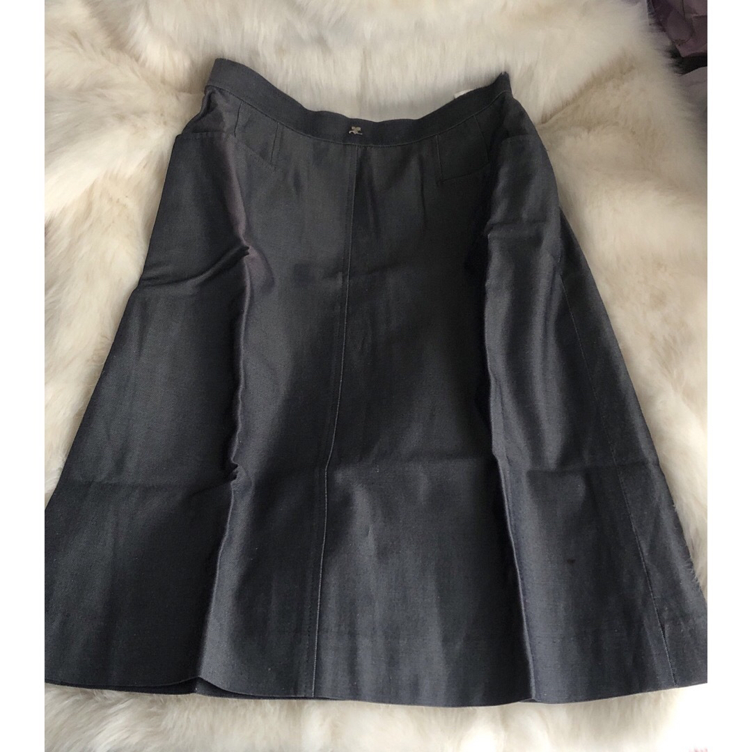 Lochie(ロキエ)のcourreges gray skirt❤︎ レディースのスカート(ひざ丈スカート)の商品写真