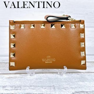 ヴァレンティノ(VALENTINO)のヴァレンティノ ガラバーニ ロック スタッズ 二つ折り財布 カードケース(財布)