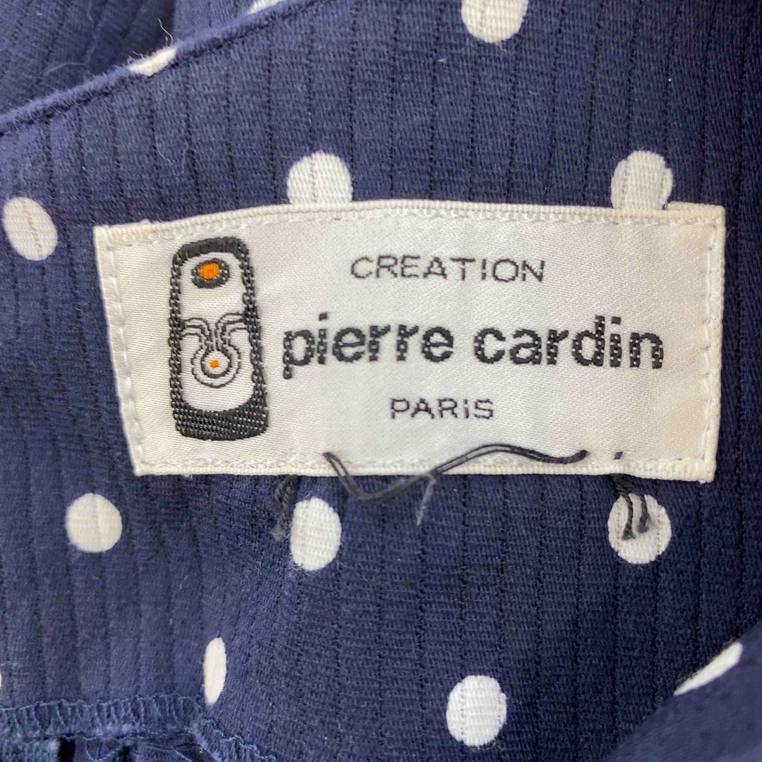 pierre cardin(ピエールカルダン)のpierre cardin ピエールカルダン レディース ワンピース ネイビー 水玉 ノースリーブ レディースのワンピース(ロングワンピース/マキシワンピース)の商品写真