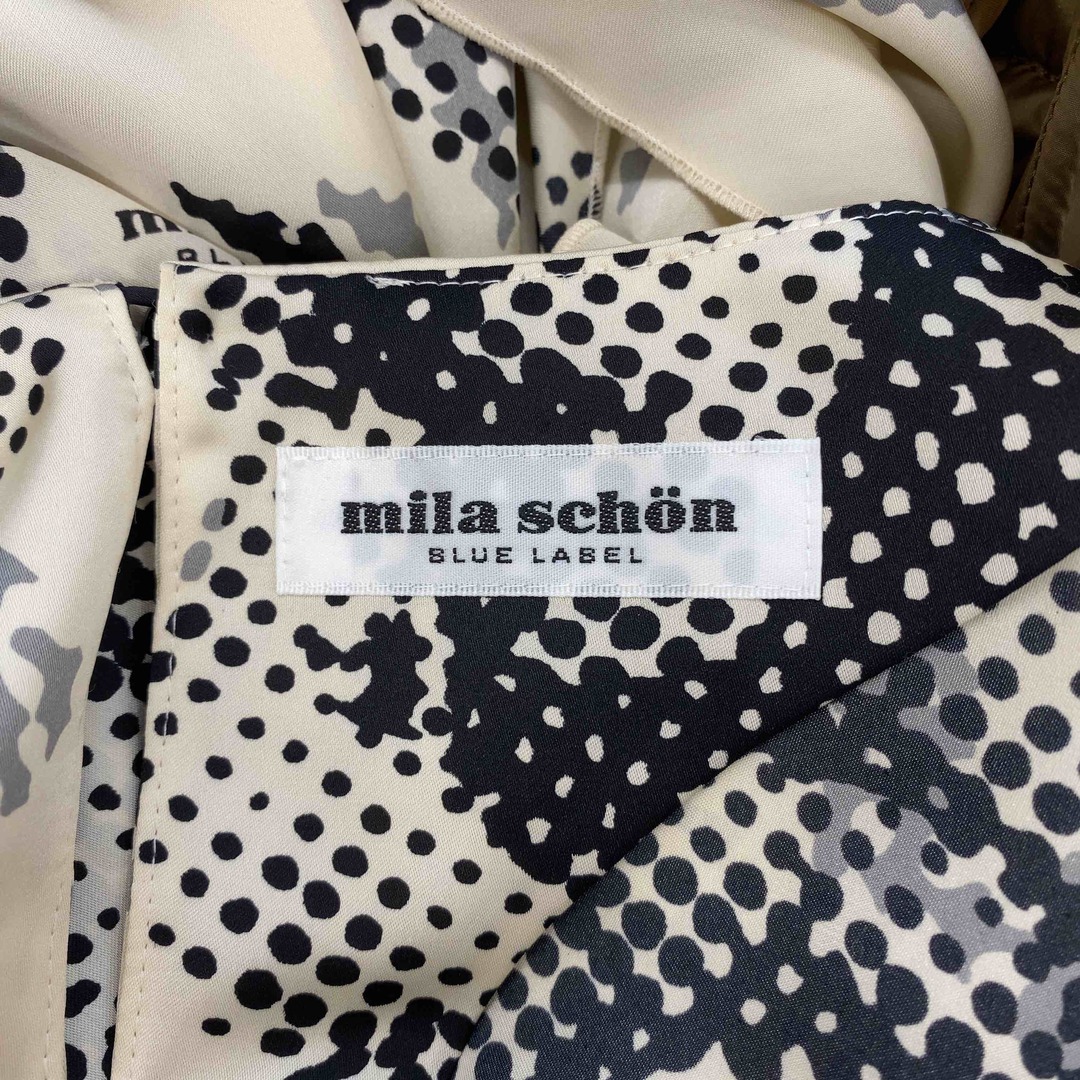 mila schon(ミラショーン)のmila schon ミラショーン レディース 袖なし　シャツ　ブラウス　総柄　べージュ レディースのトップス(シャツ/ブラウス(半袖/袖なし))の商品写真