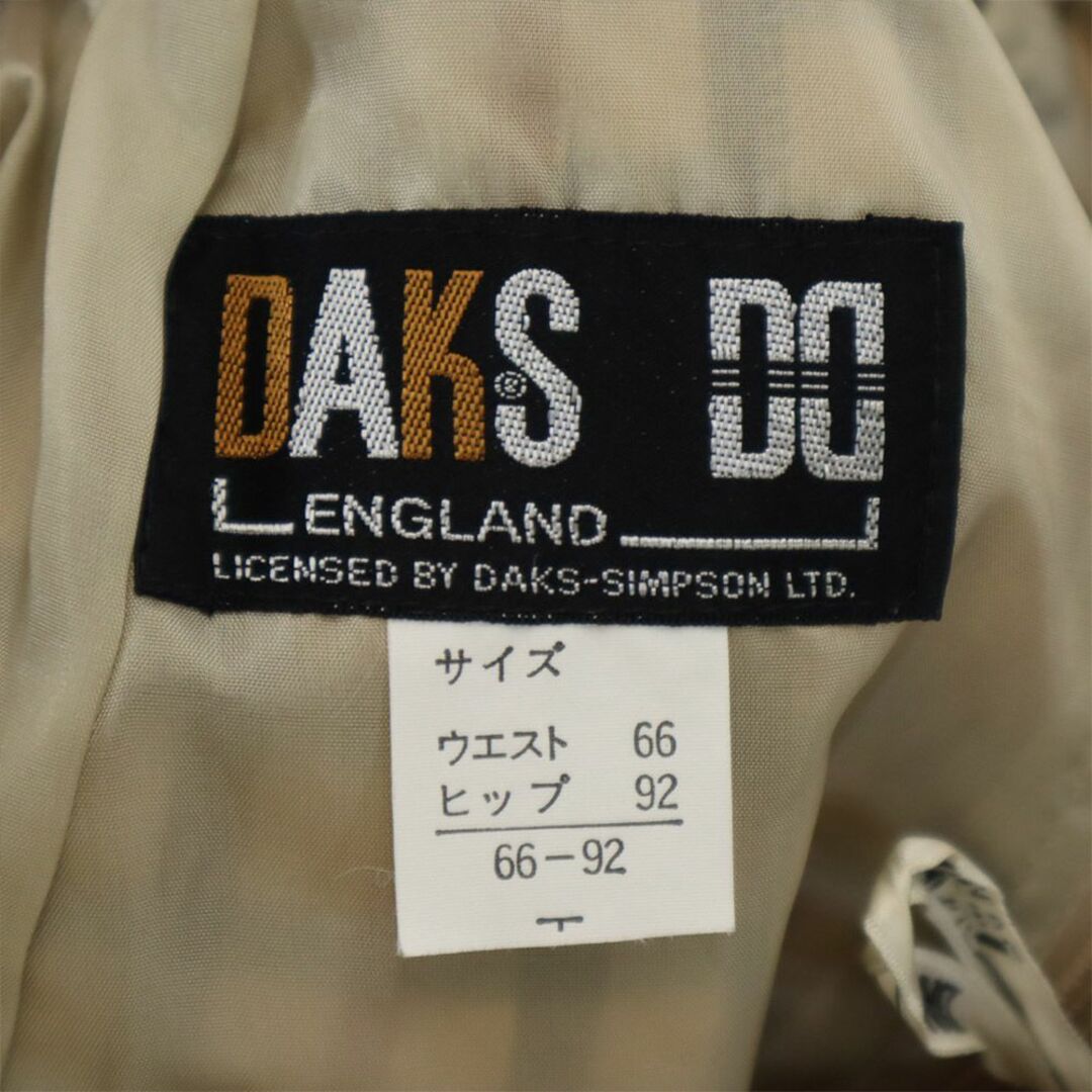 DAKS(ダックス)のダックス チェック柄 ミディ丈 タイトスカート 66-92 ブラウン系 DAKS レディース 古着 【240314】 レディースのスカート(ひざ丈スカート)の商品写真