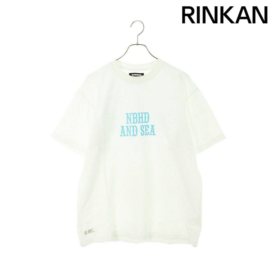 NEIGHBORHOOD(ネイバーフッド)のネイバーフッド ×ウィンダンシー WIND AND SEA  221FRWSN-STM02S ロゴプリントTシャツ メンズ L メンズのトップス(Tシャツ/カットソー(半袖/袖なし))の商品写真