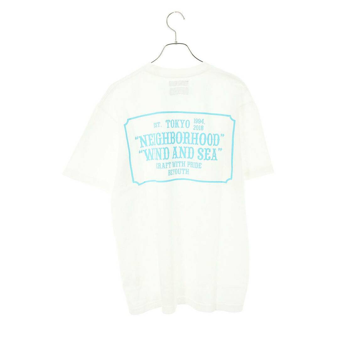 NEIGHBORHOOD(ネイバーフッド)のネイバーフッド ×ウィンダンシー WIND AND SEA  221FRWSN-STM02S ロゴプリントTシャツ メンズ L メンズのトップス(Tシャツ/カットソー(半袖/袖なし))の商品写真