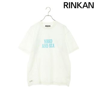 ネイバーフッド(NEIGHBORHOOD)のネイバーフッド ×ウィンダンシー WIND AND SEA  221FRWSN-STM02S ロゴプリントTシャツ メンズ L(Tシャツ/カットソー(半袖/袖なし))