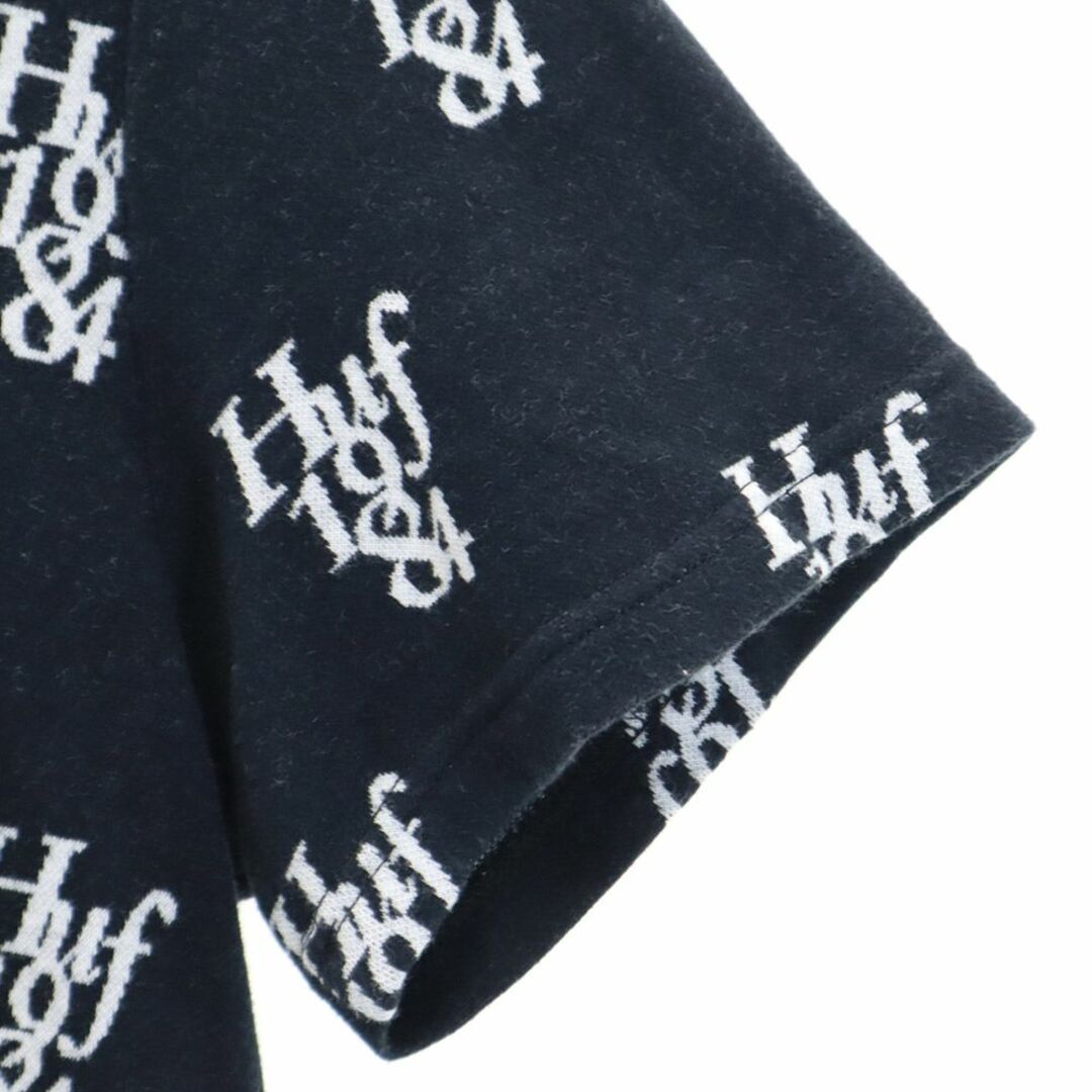 HUF(ハフ)のハフ 総柄 半袖 Tシャツ M ブラック HUF メンズ 古着 【240314】 メール便可 メンズのトップス(Tシャツ/カットソー(半袖/袖なし))の商品写真