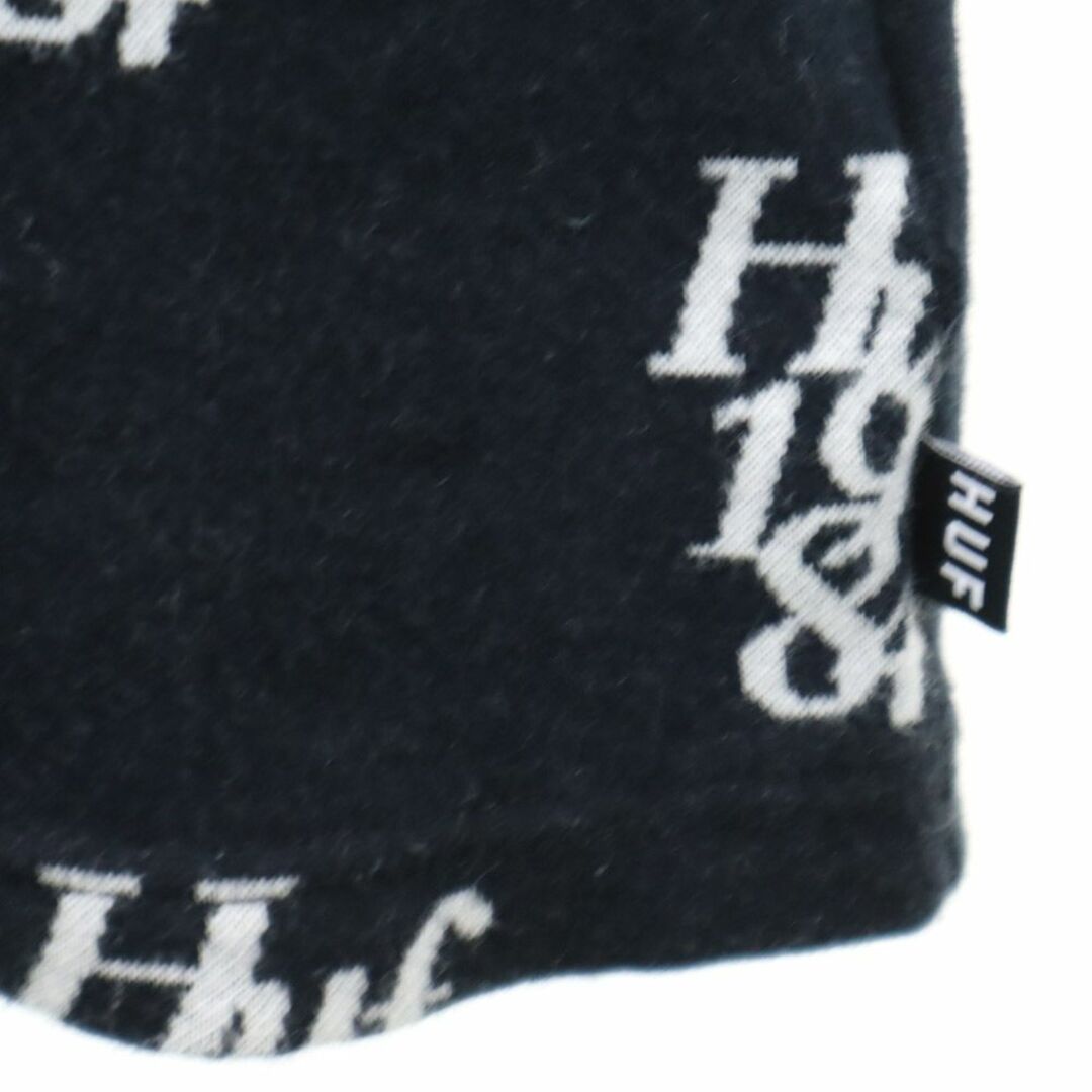 HUF(ハフ)のハフ 総柄 半袖 Tシャツ M ブラック HUF メンズ 古着 【240314】 メール便可 メンズのトップス(Tシャツ/カットソー(半袖/袖なし))の商品写真