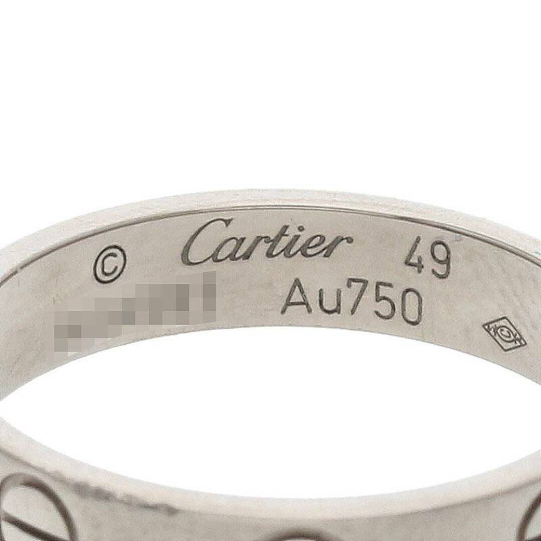 Cartier(カルティエ)のカルティエ  MINI LOVE RING/ミニラブリング k18wgホワイトゴールドリング メンズ 8.5号 メンズのアクセサリー(リング(指輪))の商品写真