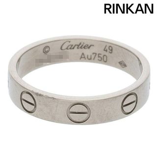 カルティエ(Cartier)のカルティエ  MINI LOVE RING/ミニラブリング k18wgホワイトゴールドリング メンズ 8.5号(リング(指輪))