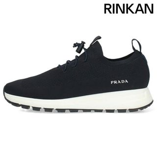 プラダ(PRADA)のプラダ  4S3491 レースアップニットファブリックスニーカー メンズ 8(スニーカー)