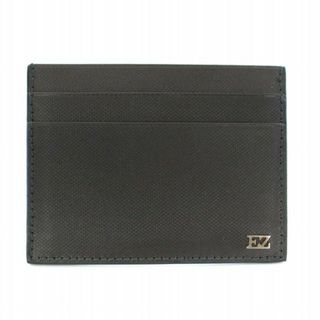 エルメネジルドゼニア(Ermenegildo Zegna)のErmenegildo Zegna カードケース 名刺入れ ロゴ 茶(名刺入れ/定期入れ)