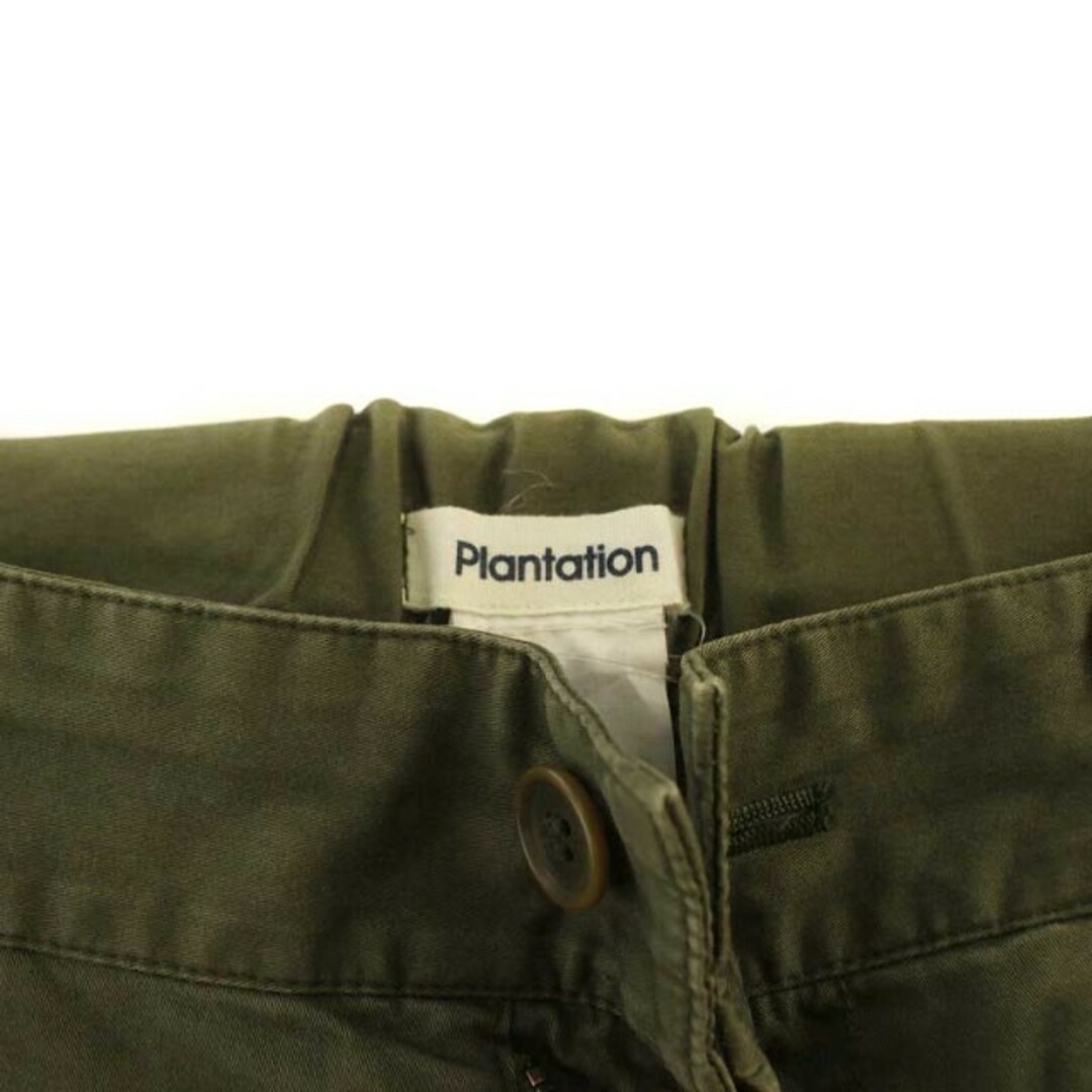 Plantation(プランテーション)のプランテーション plantation ストレートパンツ ジップフライ カーキ レディースのパンツ(その他)の商品写真