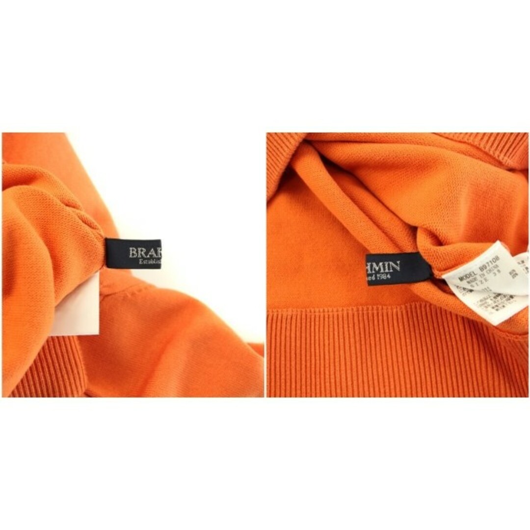 BRAHMIN(ブラーミン)のブラーミン ニット セーター 長袖 クルーネック リボン 38 M オレンジ レディースのトップス(ニット/セーター)の商品写真