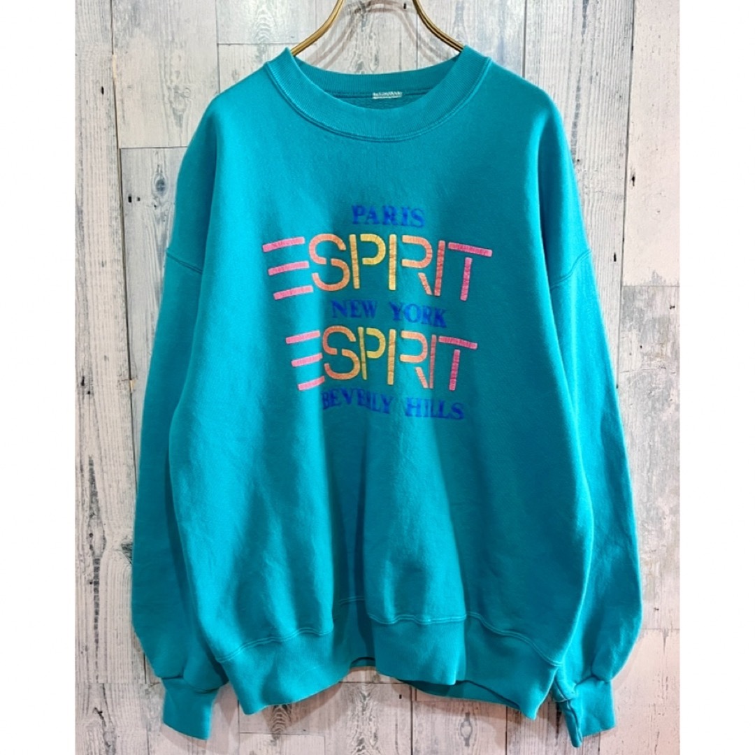 Esprit(エスプリ)のビンテージESPRITエスプリ 発泡プリントスエット 80s90s レディースのトップス(トレーナー/スウェット)の商品写真