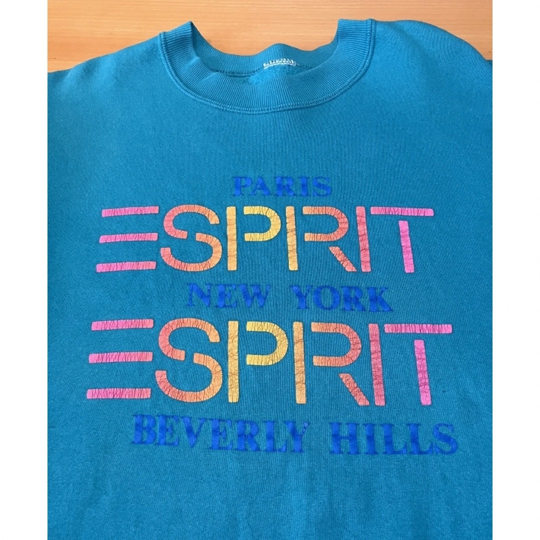 Esprit(エスプリ)のビンテージESPRITエスプリ 発泡プリントスエット 80s90s レディースのトップス(トレーナー/スウェット)の商品写真