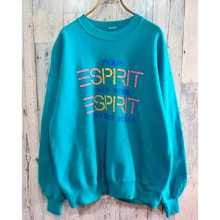 エスプリ(Esprit)のビンテージESPRITエスプリ 発泡プリントスエット 80s90s(トレーナー/スウェット)